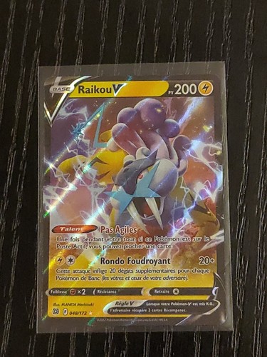 Carte pokémon raikou - raikou, v