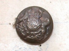 BOUTON UNIFORME MILITAIRE ANGLAIS, ARMOIRIE: BLASON LION LICORNE COURONNE D:16mm