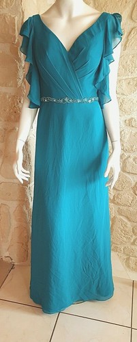 Robe cocktail turquoise taille