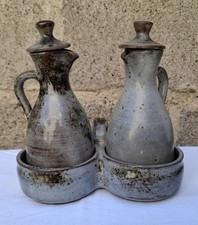 CHANTAL & THIERRY ROBERT  Huilier Vinaigrier  en GRÈS Céramique 