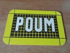 1 x BUVARD ANCIEN : POUM Forme ardoise ecolier (FABRICANT BLOUSES ECOLIERS)