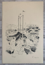 Jacques CINQUIN (1942-2019) Scène Installation du Cirque Caravanes 153/285 ex