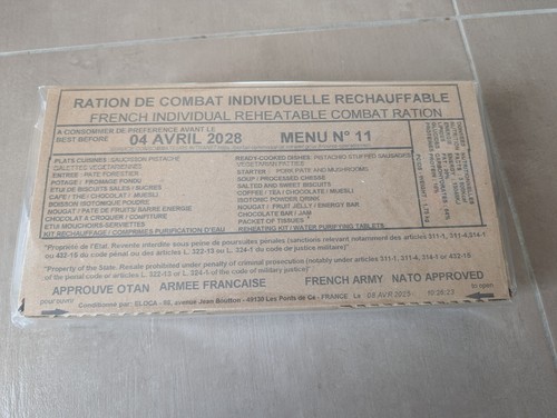 Rations combat militaires - de,