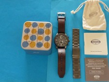 MONTRE  CHRONOGRAPHE  FOSSIL 50 m/m  OCCASION TRÈS BON ETAT  (  18 photos  )