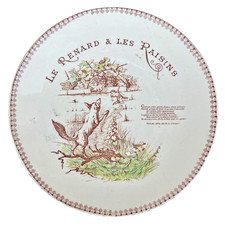 Assiette parlante ancienne Le