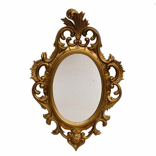 Petit miroir glace cadre - , ovale