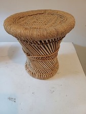 Tabouret Cordes et Rotin