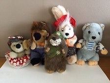 Peluches Doudous 5 Animaux Habillés
