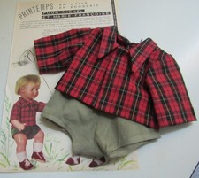 ensemble veste écossaise avec