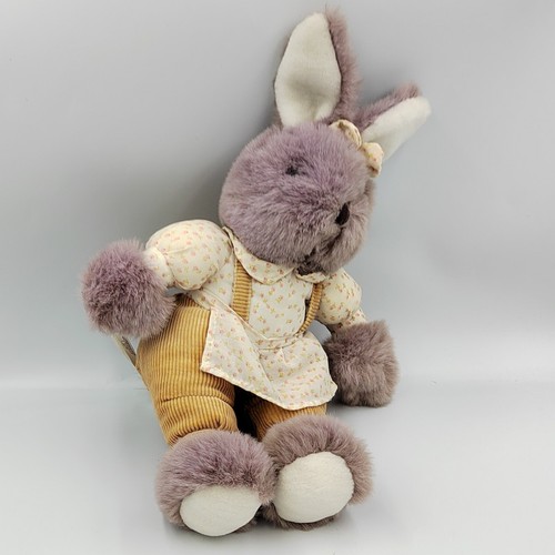 Ancienne peluche lapin - , marron