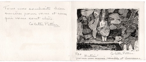 Gravure eaux forte signée