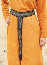 Battle-Merchant Moyen Âge Ceinture, Y-Stoffgürtel Avec Bordure, Bleu Costume