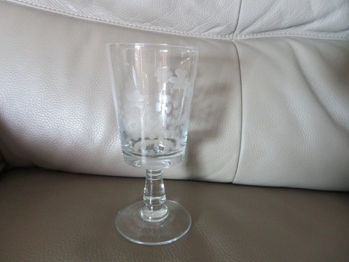 Ancien vase verre sur - ancien, pied