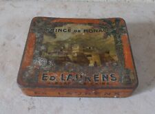 Ancienne Boite métal tabac ED LAURENS Prince de Monaco cigarettes vintage Egypte