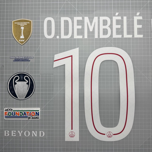 Kit flocage dembélé psg - dembÉlÉ, #10