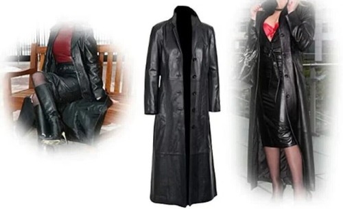 Femme cuir trench coat - femme,