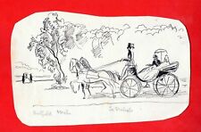 LM17-DESSIN-ORIGINAL-BERTHOLD MAHN-DESSINATEUR-LE NABAB D'ALPHONSE DAUDET