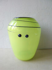 vase en verre soufflé, signé Martine Durand Gasselin, Bretagne