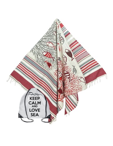Serviette plage fouta - serviette, de