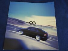 catalogue depliant saab 93 TID 2001
