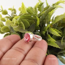 Rose Tourmaline Gemme Argent