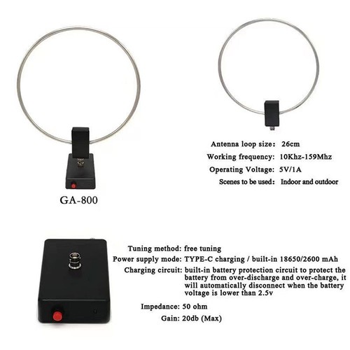 Antenne boucle active ga800 - active,