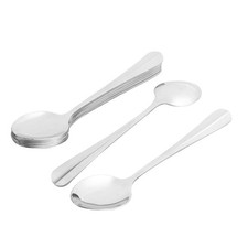Restaurant ménage tête ustensile cuillère en métal vaisselle soupe 8pcs