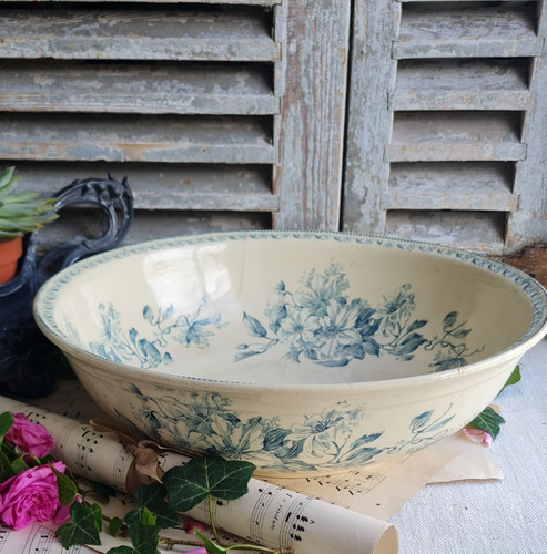 Ancien saladier plat rond - ancien,