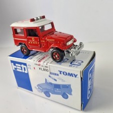 tomica tomy 1/64 limited land rover pompier fire special edition