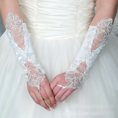 Gants mitaines dentelle - gants,