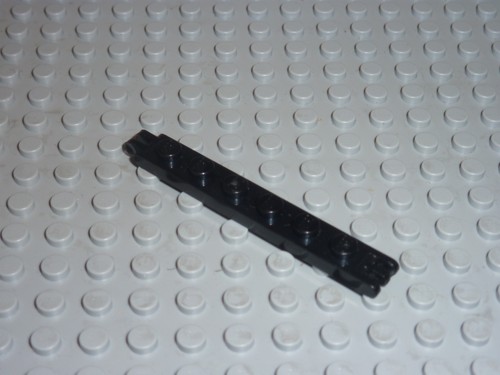 Lego black hinge plate - plate, /