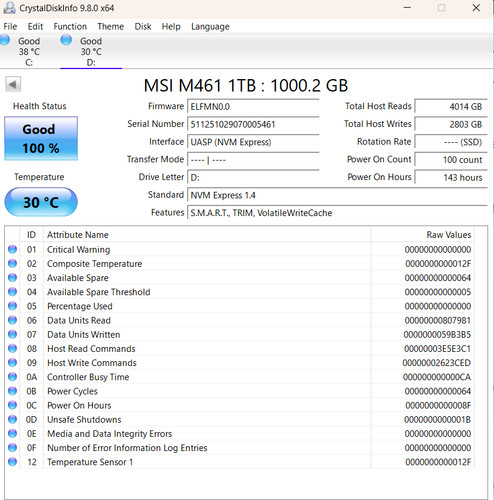 Msi m461 2280 1tb - msi,