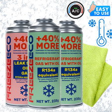 R12/R134a FreezeEco 2X R12/R134a kit de remplacement + 3in1 réfrigérant Microfib