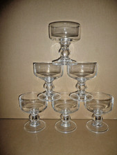 6 coupes a champagne / glace 23cl modèle TROCADERO cristal d'arques ; lot /sèrie