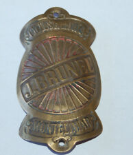 Ancienne  plaque de vélo en