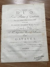 GATAYES Duo pour Piano(Harpe)