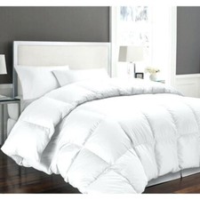 Couette en duvet 220x240 450 g microfibre douce 2 places lavage machine
