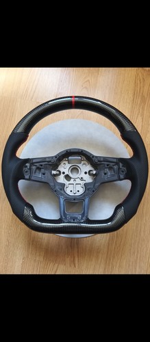 Volant carbone cuir volkswagen - carbone,