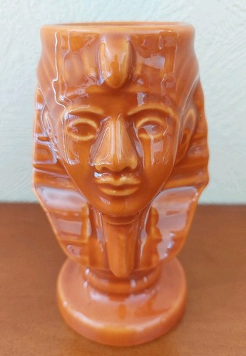 Vase faïence marron decor - vase,