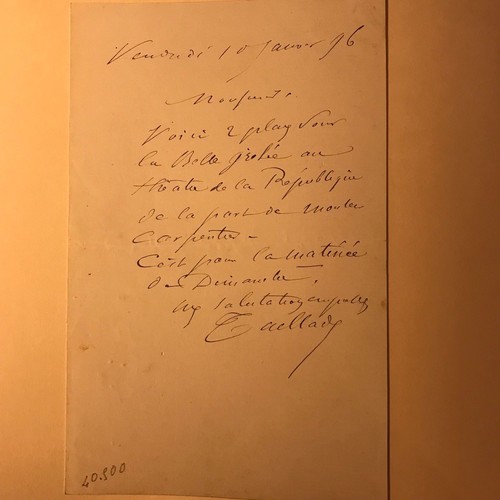 Paul taillade acteur lettre - taillade,