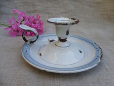 ANCIEN BOUGEOIR ÉMAILLÉ -