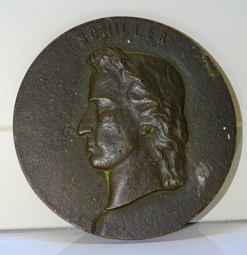 Beau medaillon mural bronze - mural,