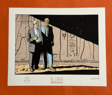 JUILLARD  EX LIBRIS SIGNE SERIGRAPHIE BLAKE ET MORTIMER  ESPACE BD NEUF