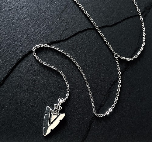 Silver drop arrowhead - silver,