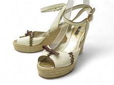 CHAUSSURES LOUIS VUITTON SANDALES 39 PLATEFORMES HORIZON A TALONS COMPENSES 850€