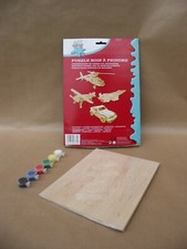 Maquette puzzle 3D en bois à monter et peindre fusée espace avion 