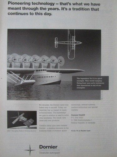1989 pub dornier hydravion - 11/1989,
