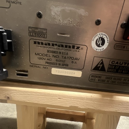 Marantz ta170av vintage stereo - marantz,