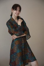 Pure Soie Midi Kimono Robe