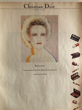 ◕ Publicité Vintage Advertising Luxe Maquillage Christian Dior ◕ Octo. 1981 ◕